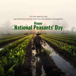 Happy National Peasants' Day Branding Post For Google Business Profile