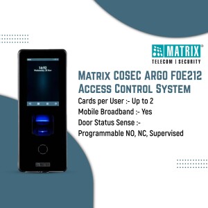 Matrix COSEC ARGO FOE212 Access Control System device with specifications