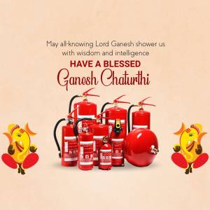 Ganesh Chaturthi Safety Message Artwork For Twitter