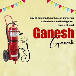 Ganesh Chaturthi Safety Reminder Business Poster For Pinterest