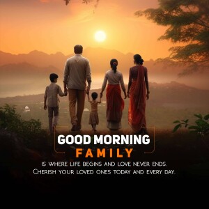 Good Morning Family Template For Twitter
