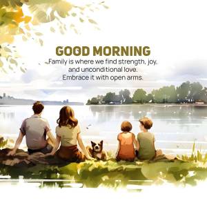 Good Morning Family Social Media Post For WhatsApp