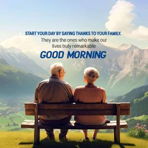 Good Morning With Family Advertisement For WhatsApp