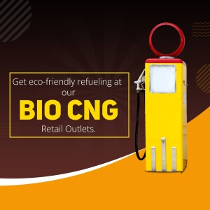 Bio CNG Refueling - Eco-Friendly Fuel Design For Instagram