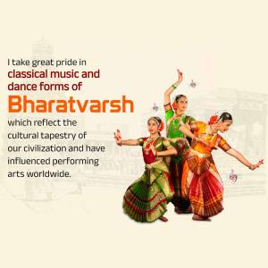 Bharatvarsh Classical Dance Graphic For Instagram
