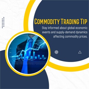 Image depicting a commodity trading tip with a businessman analyzing market charts.