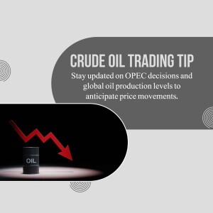 Image illustrating a crude oil trading tip related to OPEC decisions and global oil production.