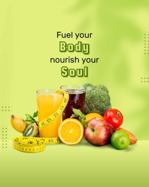 Healthy Eating & Wellness Advertisement For WhatsApp