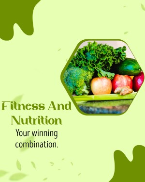 Fitness And Nutrition - Healthy Eating Advertisement For WhatsApp