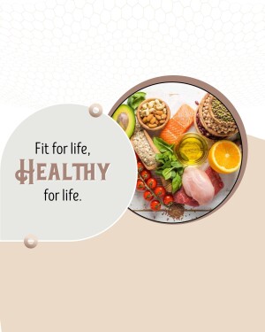 Healthy Eating For A Fit Life Promotional Banner For Snapchat