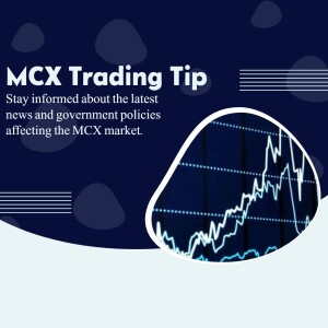 MCX Trading Tip graphic with market chart