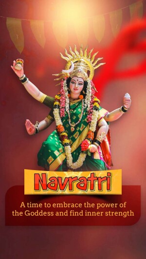 Navratri Celebration Advertisement For Threads