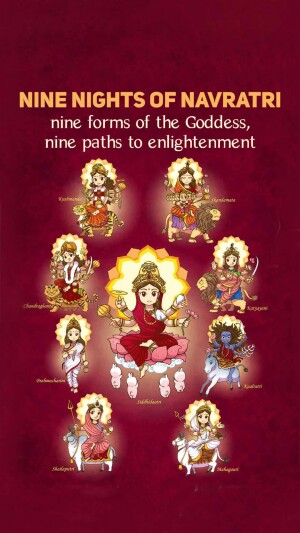 Nine Nights Of Navratri Promotional Banner For Twitter