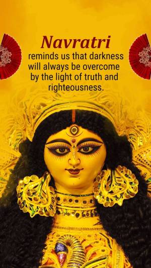 Navratri - Triumph Of Truth Banner For WhatsApp