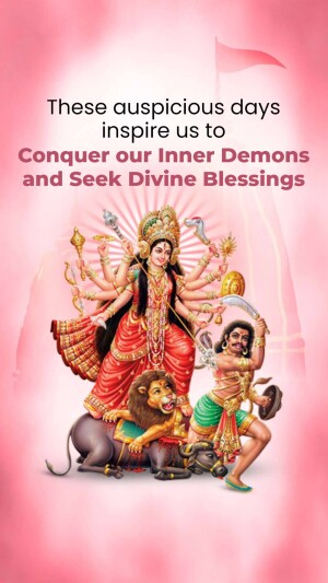 Durga Puja Greetings Image For Threads