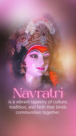 Navratri Blessings Template For Twitter