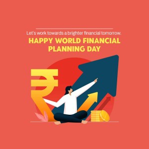 Happy World Financial Planning Day Promotional Banner For Instagram