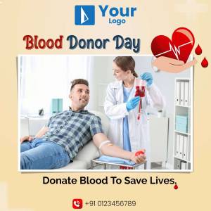 Image depicting a blood donation process with a donor and healthcare professional.
