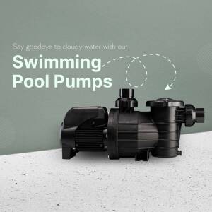 Swimming Pool Pump - Clear Water Solution Business Poster For Google Business Profile