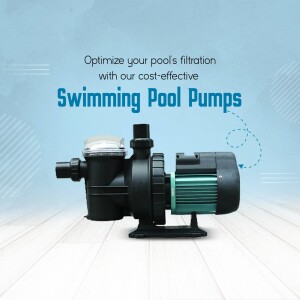 Cost-Effective Swimming Pool Pumps Marketing Image For LinkedIn