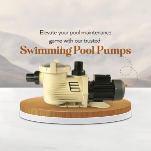 Swimming Pool Pump - Reliable Maintenance Promotional Banner For Twitter
