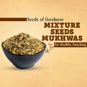 A bowl of Seeds of Goodness Mixture Seeds Mukhwas for healthy snacking.
