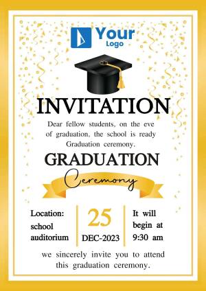 Graduation Ceremony Invitation Promotional Banner For Threads