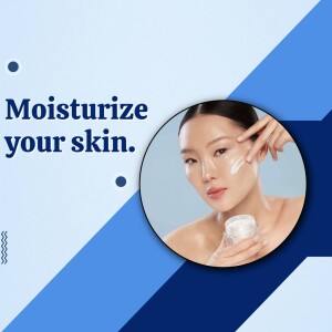 Moisturize Your Skin For A Healthy Glow Artwork For LinkedIn