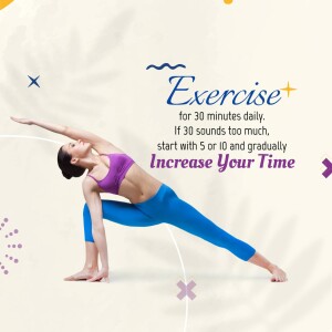 Daily Exercise Motivation Flyer For Pinterest