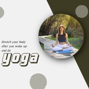 Woman practicing yoga outdoors in a peaceful setting