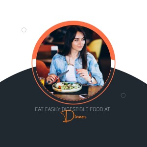 Woman enjoying a healthy salad at dinner