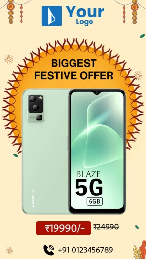 Lava Blaze 5G smartphone with festive offer details
