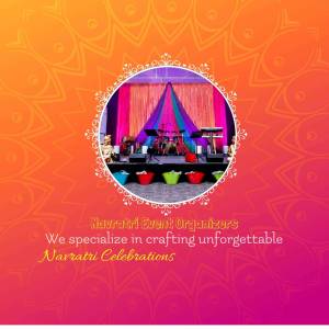Navratri Event Organizers - Vibrant Celebration Marketing Image For Facebook