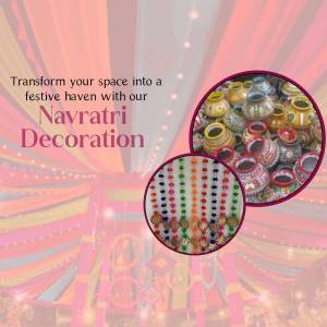 Navratri Decoration Artwork For Threads