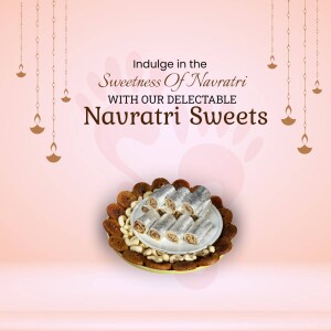 Navratri Sweets Offer Design For Threads
