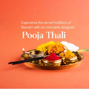 Navratri Pooja Thali Advertisement For Pinterest