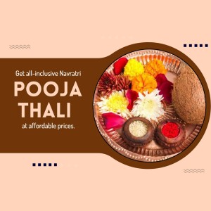 Navratri Pooja Thali Offer Post For Google Business Profile