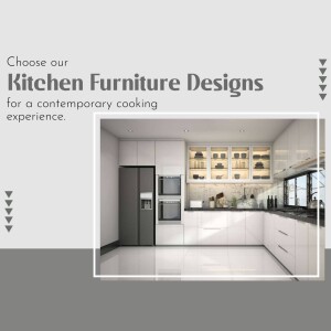 Elegant white kitchen with modern furniture and stainless steel appliances