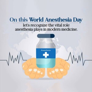 World Anesthesia Day Recognition Poster For Telegram