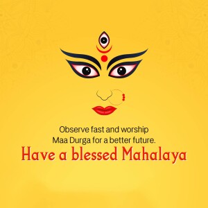 Mahalaya Greetings Marketing Image For X