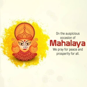 Mahalaya Greetings Flyer For Instagram