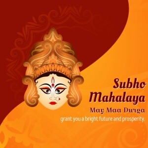 Subho Mahalaya Greeting Marketing Image For Instagram