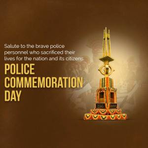 Police Commemoration Day Tribute Social Media Post For WhatsApp