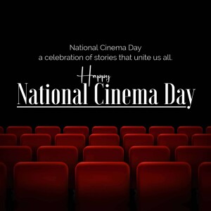 National Cinema Day celebration with red theater seats