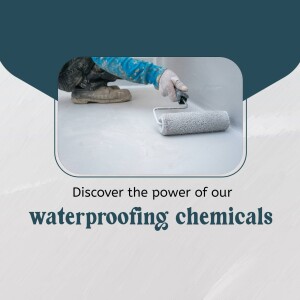 Person painting a wall with waterproofing chemicals