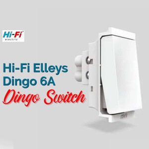 Hi-Fi Elleys Dingo 6A Switch - White wall switch