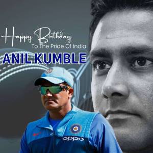 Anil Kumble Birthday Wish Poster For Pinterest