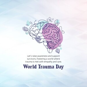 World Trauma Day Awareness Poster For Twitter