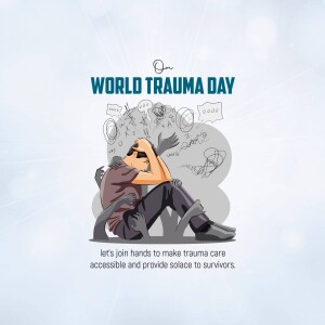 World Trauma Day Awareness Social Media Post For WhatsApp