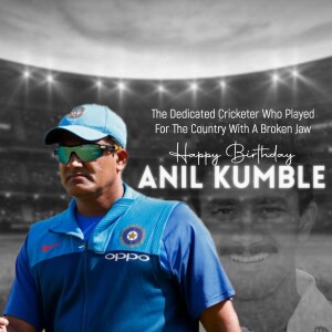 Anil Kumble Birthday Tribute Design For Threads